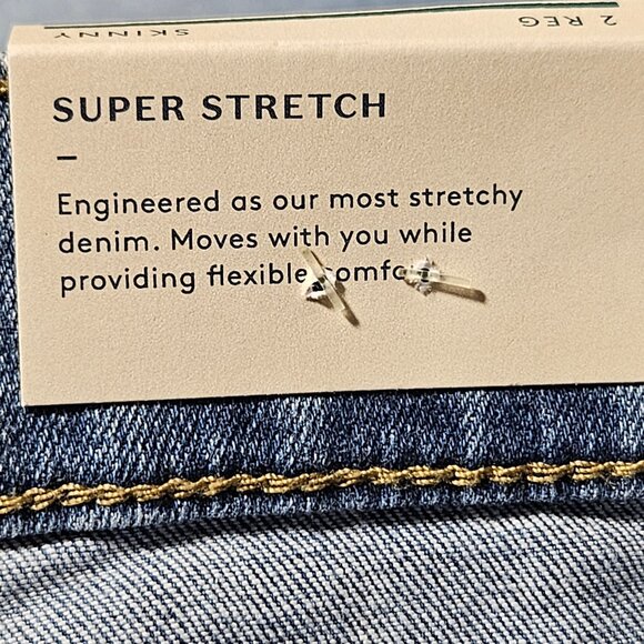 Universal Thread High Rise Skinny Jeans Womens Size 2 Stretch Light Wash Denim - Picture 5 of 9